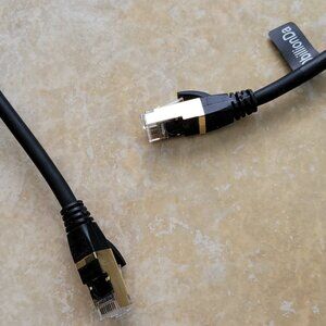 DbillionDa Cat8 Ethernet Cable, Outdoor & Indoor, 3 Feet